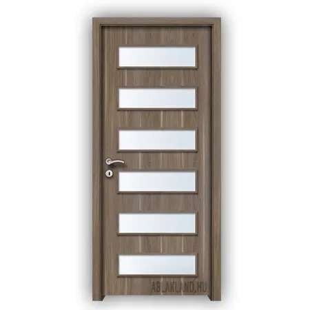 CPL Beltéri Ajtó, Üveges, Nyíló- vagy Tolóajtó, Amerikai Dió, SortiDoor 022