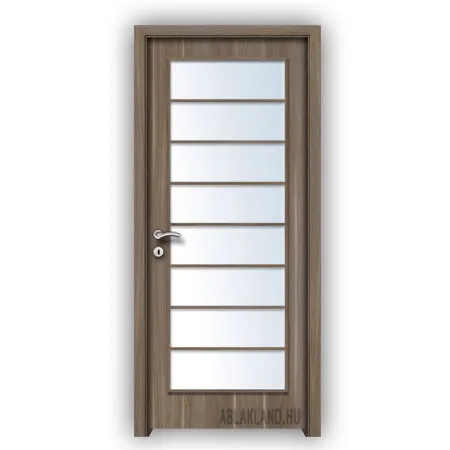 CPL Beltéri Ajtó, Üveges, Nyíló- vagy Tolóajtó, Amerikai Dió, SortiDoor 034