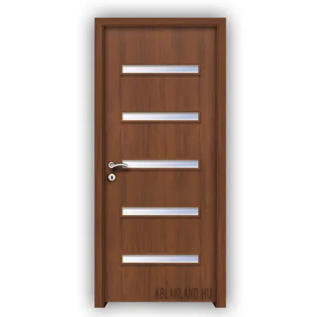 65x210 Dekor Beltéri Ajtó, Üveges, Nyíló- vagy Tolóajtó, Dió, SortiDoor 037SZD