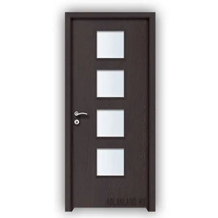 CPL Beltéri Ajtó, Üveges, Nyíló- vagy Tolóajtó, Füstölt Tölgy, SortiDoor 044