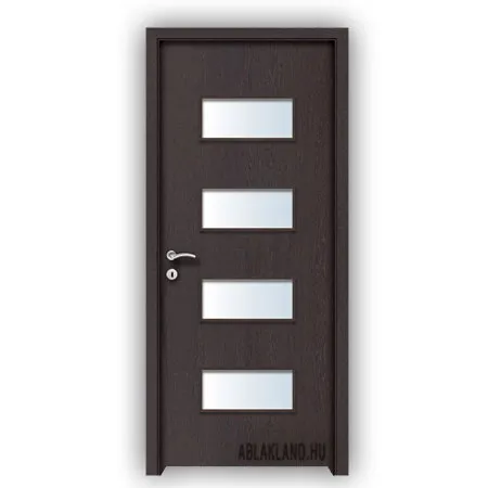 CPL Beltéri Ajtó, Üveges, Nyíló- vagy Tolóajtó, Füstölt Tölgy, SortiDoor 046