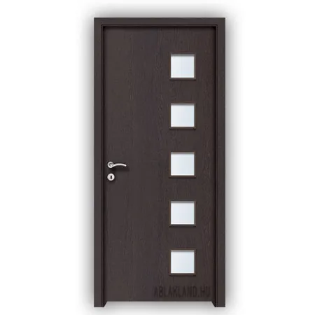 CPL Beltéri Ajtó, Üveges, Nyíló- vagy Tolóajtó, Füstölt Tölgy, SortiDoor 047