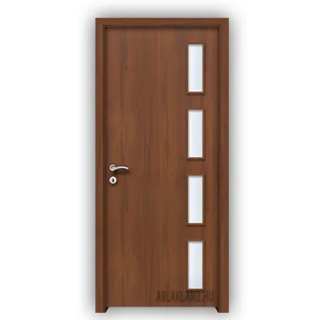 65x210 Dekor Beltéri Ajtó, Üveges, Nyíló- vagy Tolóajtó, Dió, SortiDoor 048SZD