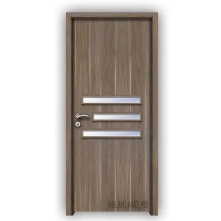 CPL Beltéri Ajtó, Üveges, Nyíló- vagy Tolóajtó, Amerikai Dió, SortiDoor 051