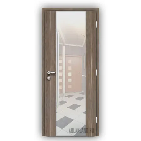 CPL Beltéri Ajtó, Biztonsági Edzett Üveges, Nyíló- vagy Tolóajtó, Amerikai Dió, SortiDoor 054