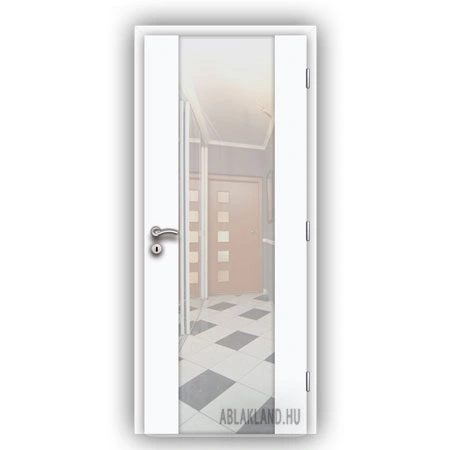 CPL Beltéri Ajtó, Biztonsági Edzett Üveges, Nyíló- vagy Tolóajtó, Gleccser Fehér, SortiDoor 054