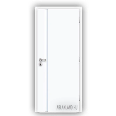 CPL Beltéri Ajtó, Biztonsági Edzett Üveges, Nyíló- vagy Tolóajtó, Gleccser Fehér, SortiDoor 056