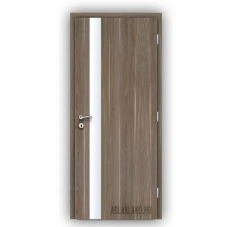 CPL Beltéri Ajtó, Biztonsági Edzett Üveges, Nyíló- vagy Tolóajtó, Amerikai Dió, SortiDoor 058