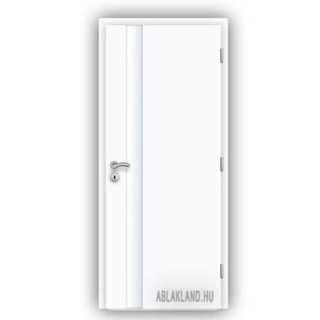 CPL Beltéri Ajtó, Biztonsági Edzett Üveges, Nyíló- vagy Tolóajtó, Gleccser Fehér, SortiDoor 058
