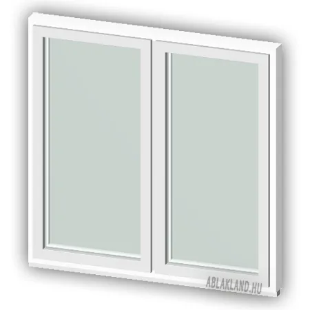 100x70 Műanyag ablak, Kétszárnyú Ablakszárnyban, Fix+Fix, Cast.C