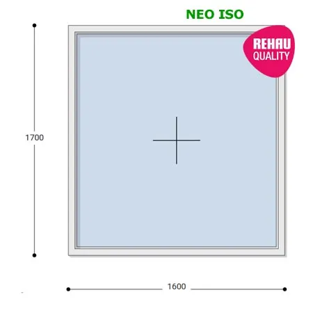 160x170 Műanyag ablak, Egyszárnyú, Fix, Neo Iso Rehau