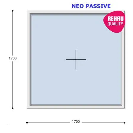 170x170 Műanyag ablak, Egyszárnyú, Fix, Neo Passive Rehau